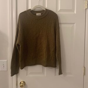 Oversized army green sweater